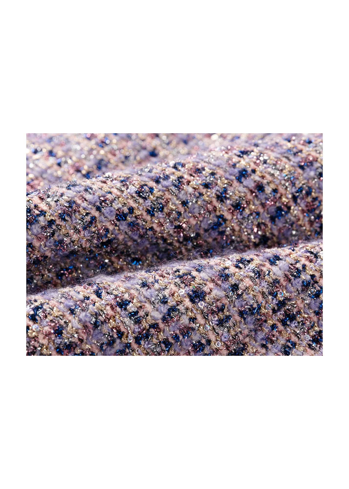 Tweed Parisian-Style Coat | Purple