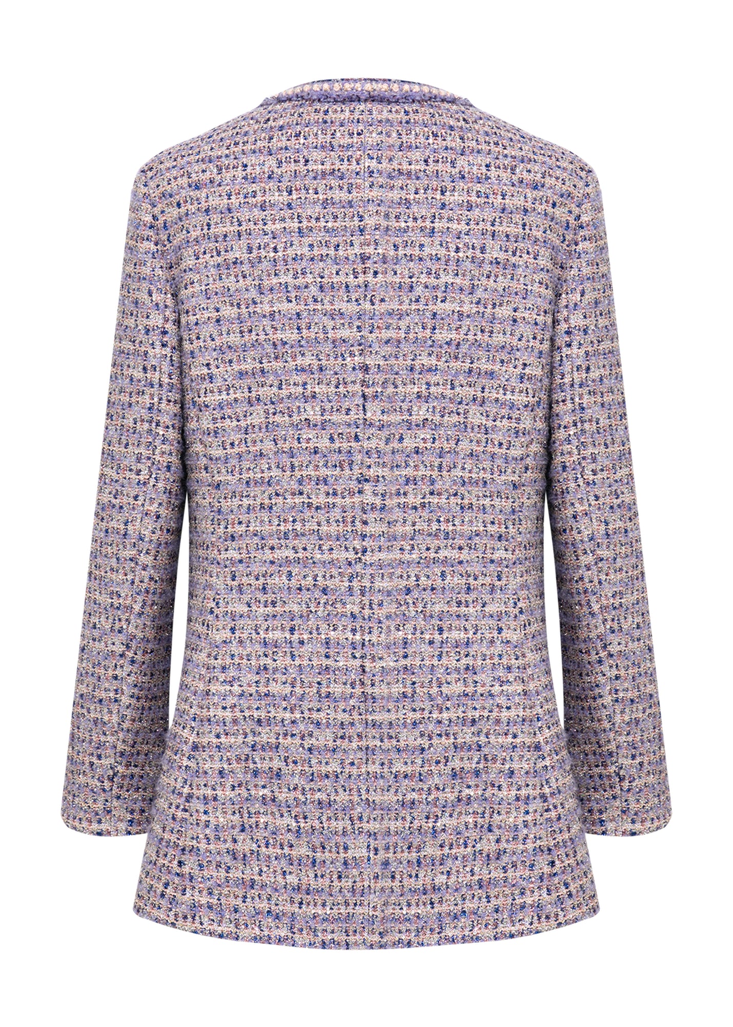 Tweed Parisian-Style Coat | Purple