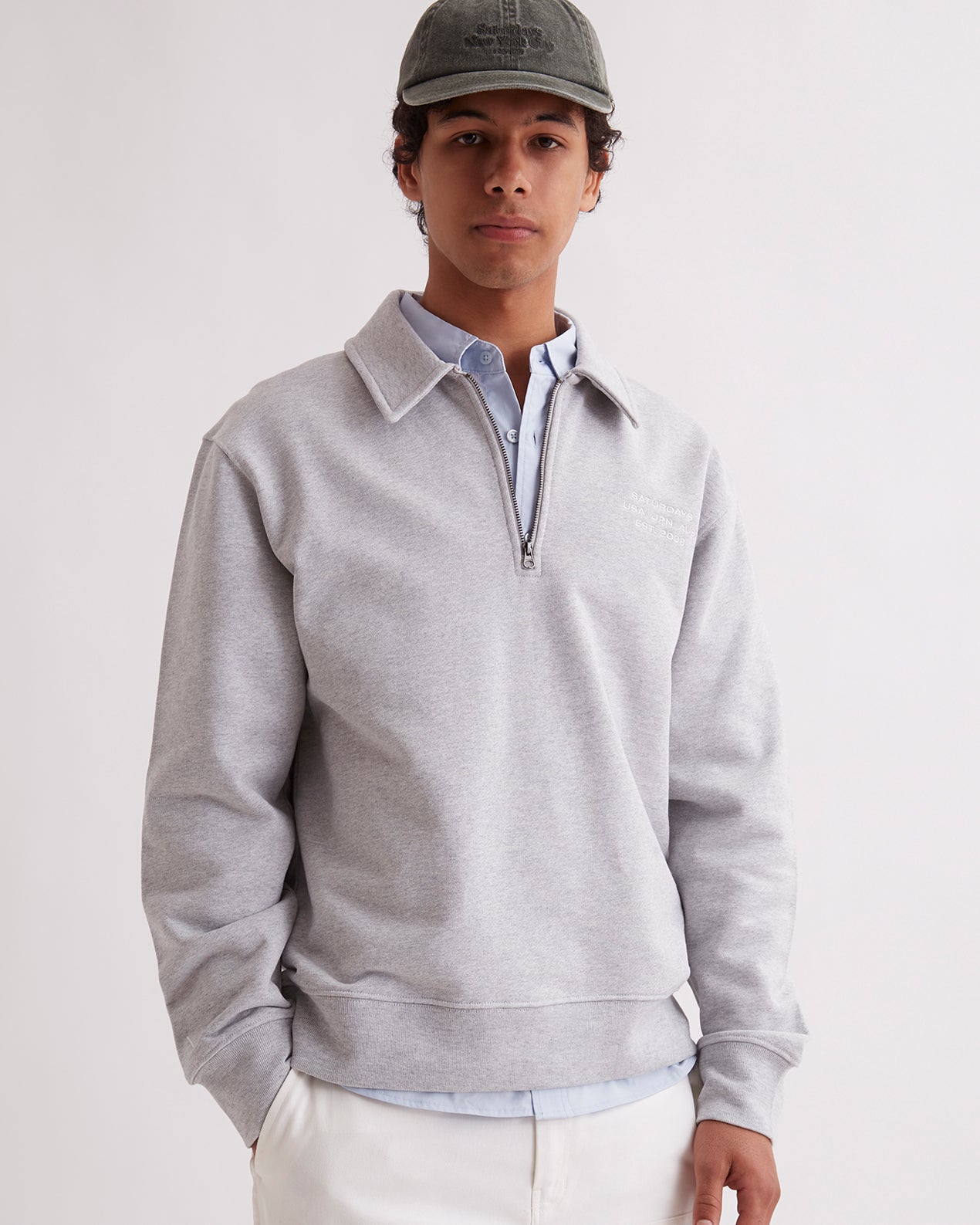 Ash Heather | Mott International Quarter Zip