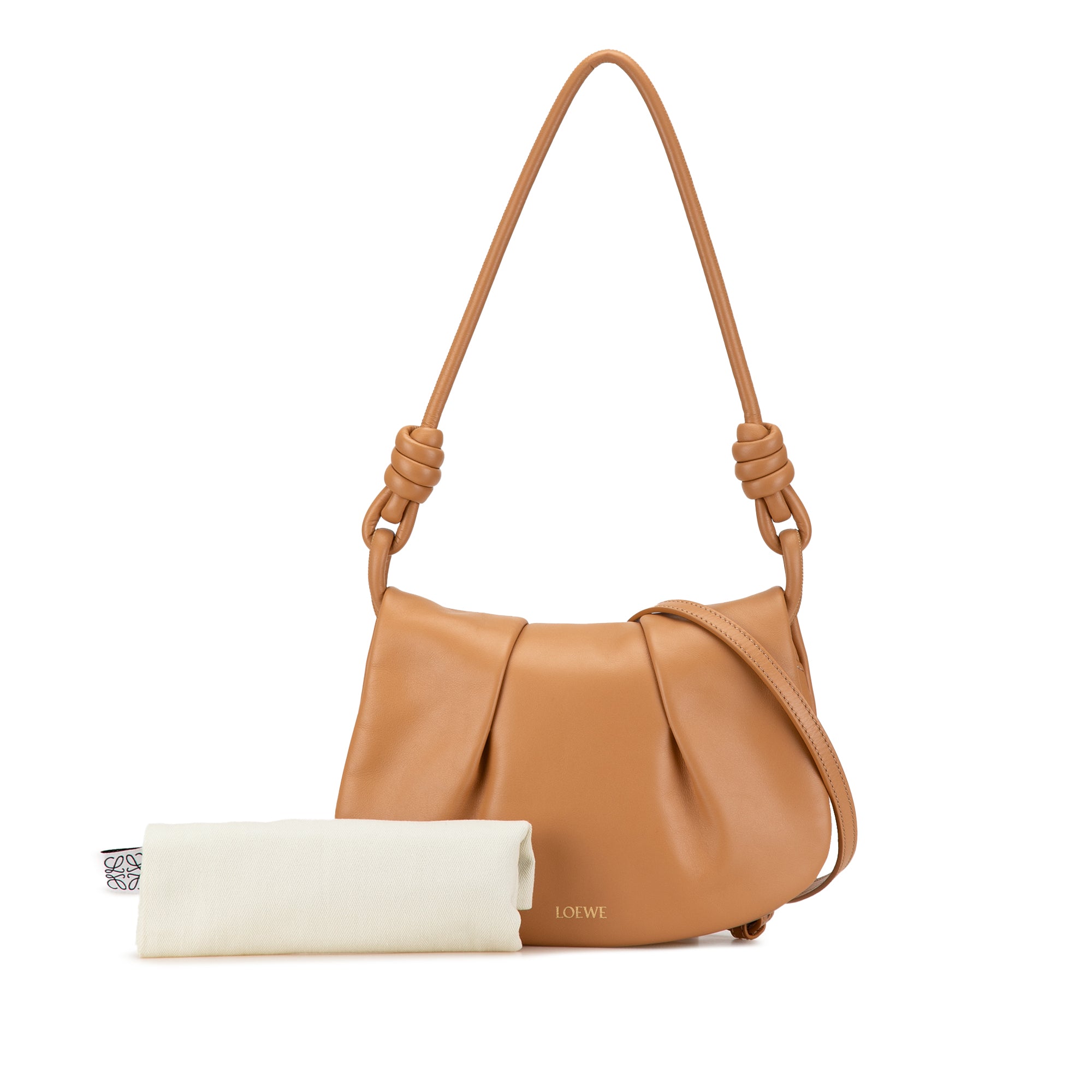 Loewe | Pre-Owned Leather Paseo Satchel | Brown/Light Brown