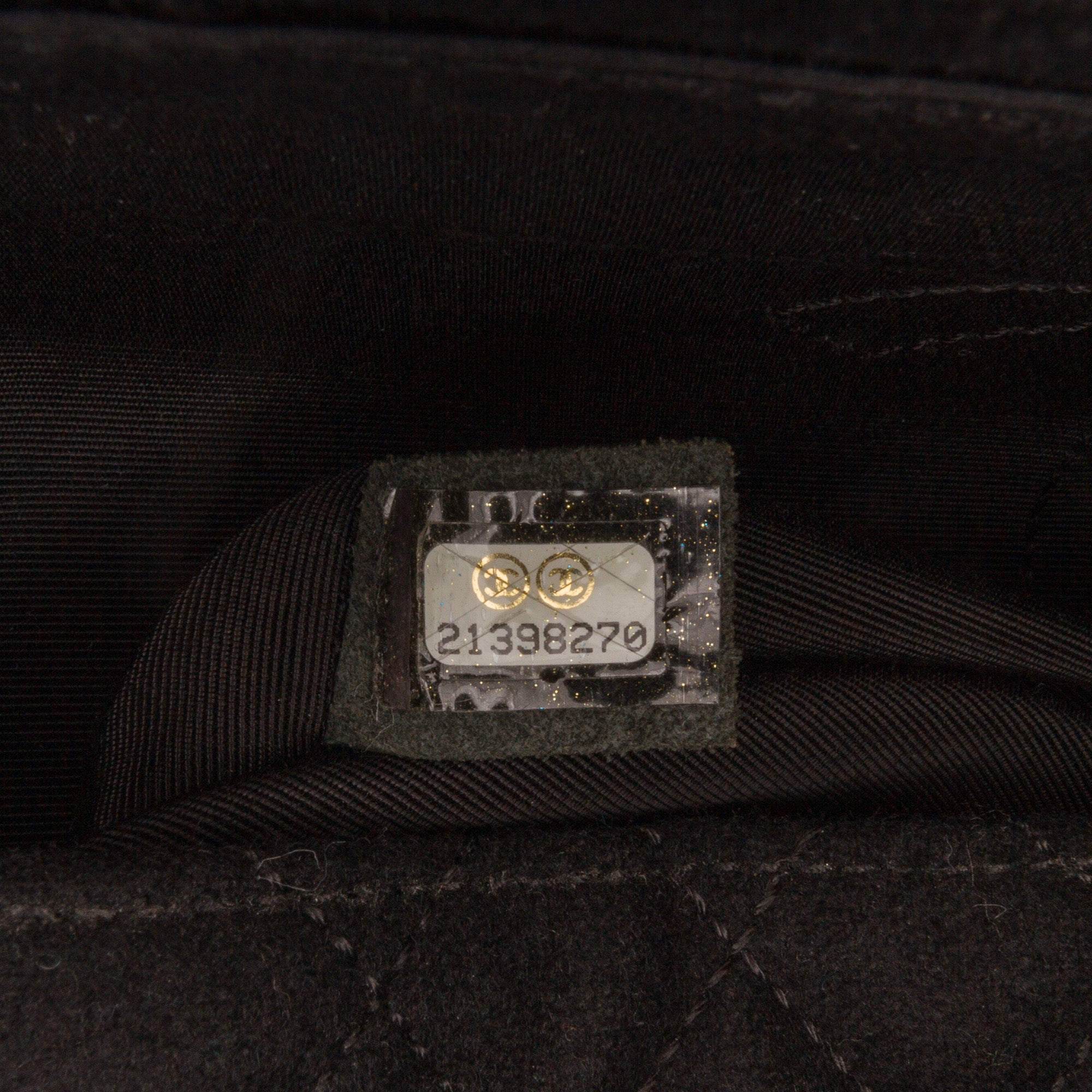 Chanel | Pre-Owned Reissue Wool Shoulder Bag | Black