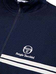 Men | Arturo Mesh Track Jacket | Maritime Blue/ Quiet Gray