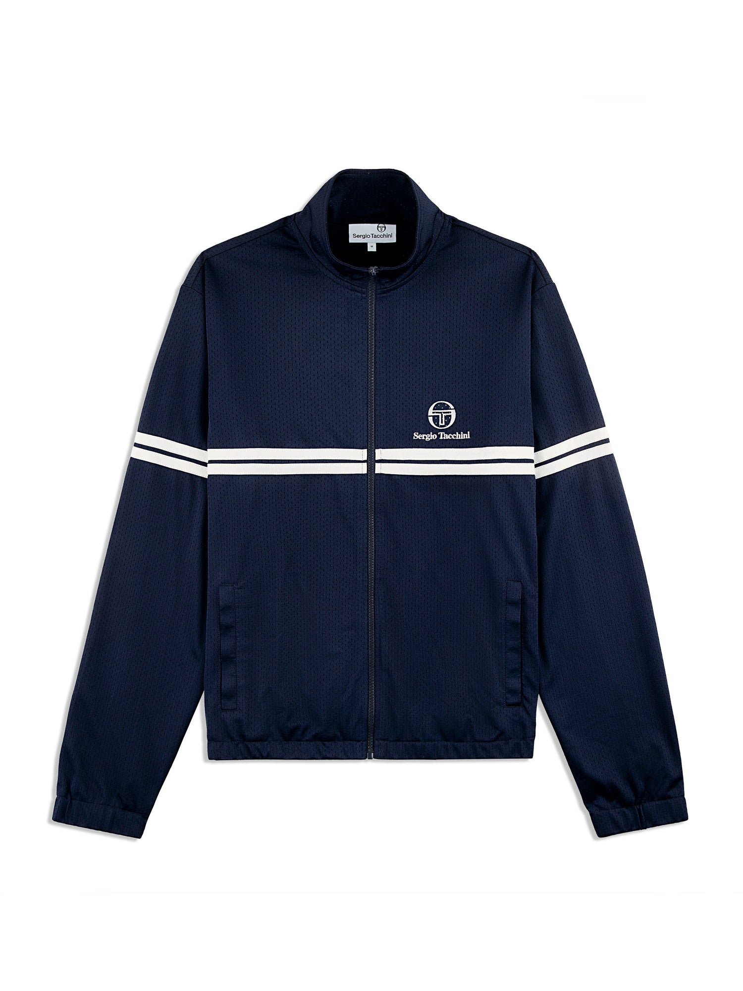 Men | Arturo Mesh Track Jacket | Maritime Blue/ Quiet Gray