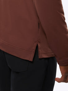 Mens | COZ Signature-Fit Fleece Q-Zip | Umber