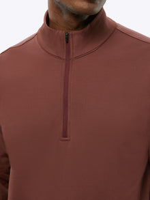 Mens | COZ Signature-Fit Fleece Q-Zip | Umber