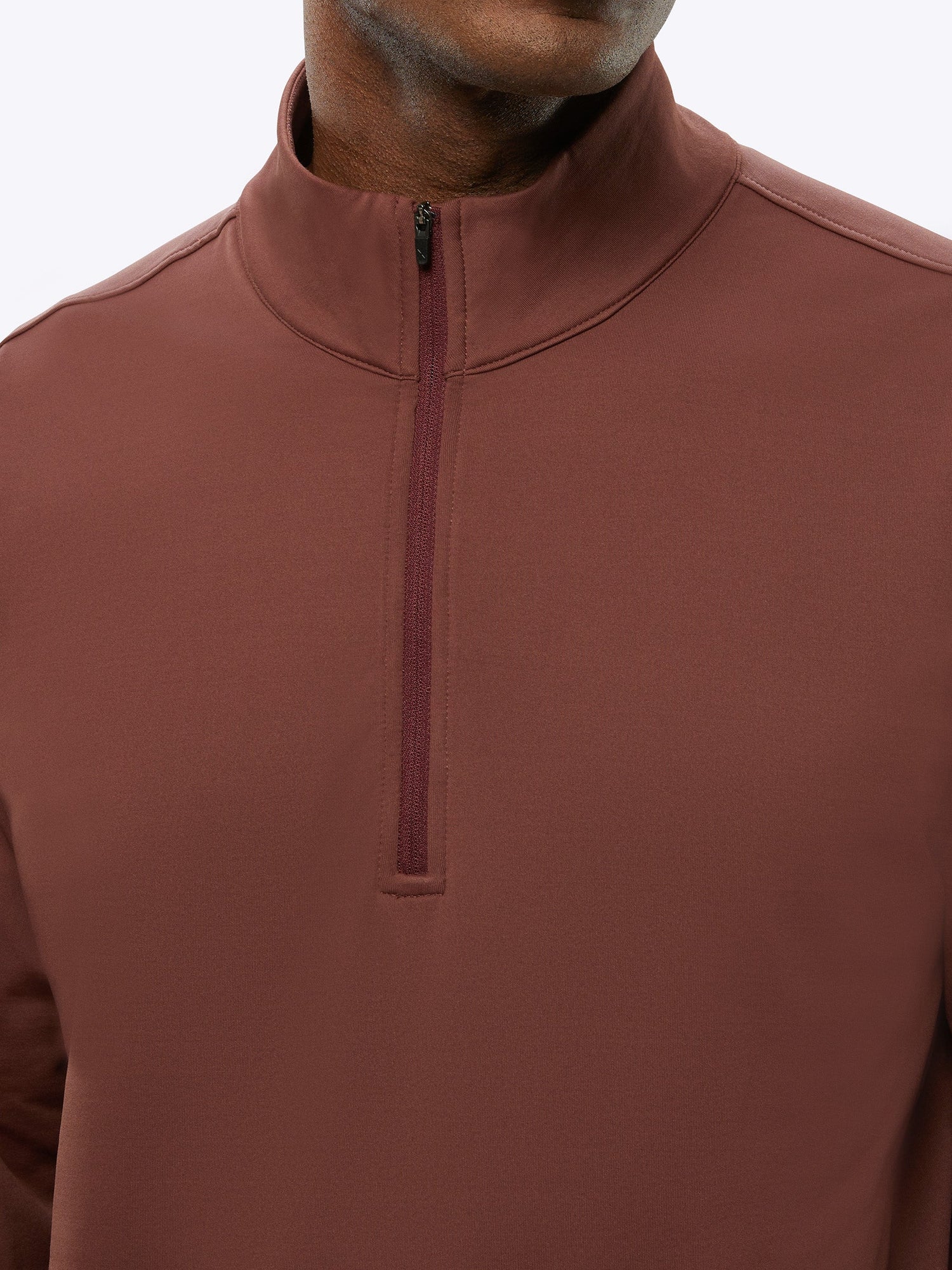 Mens | COZ Signature-Fit Fleece Q-Zip | Umber