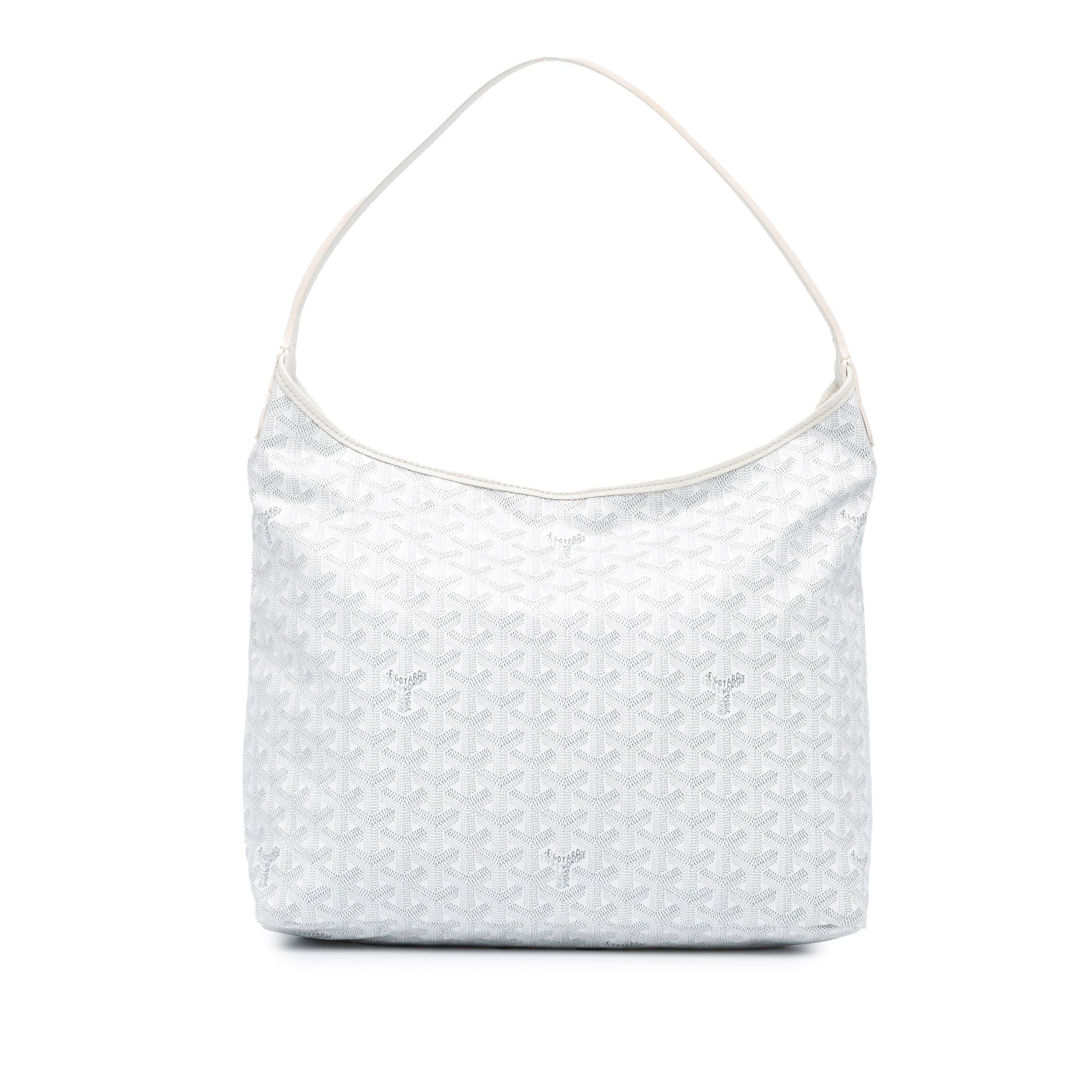 Goyard | Pre-Owned Goyardine Boheme Hobo - II | White