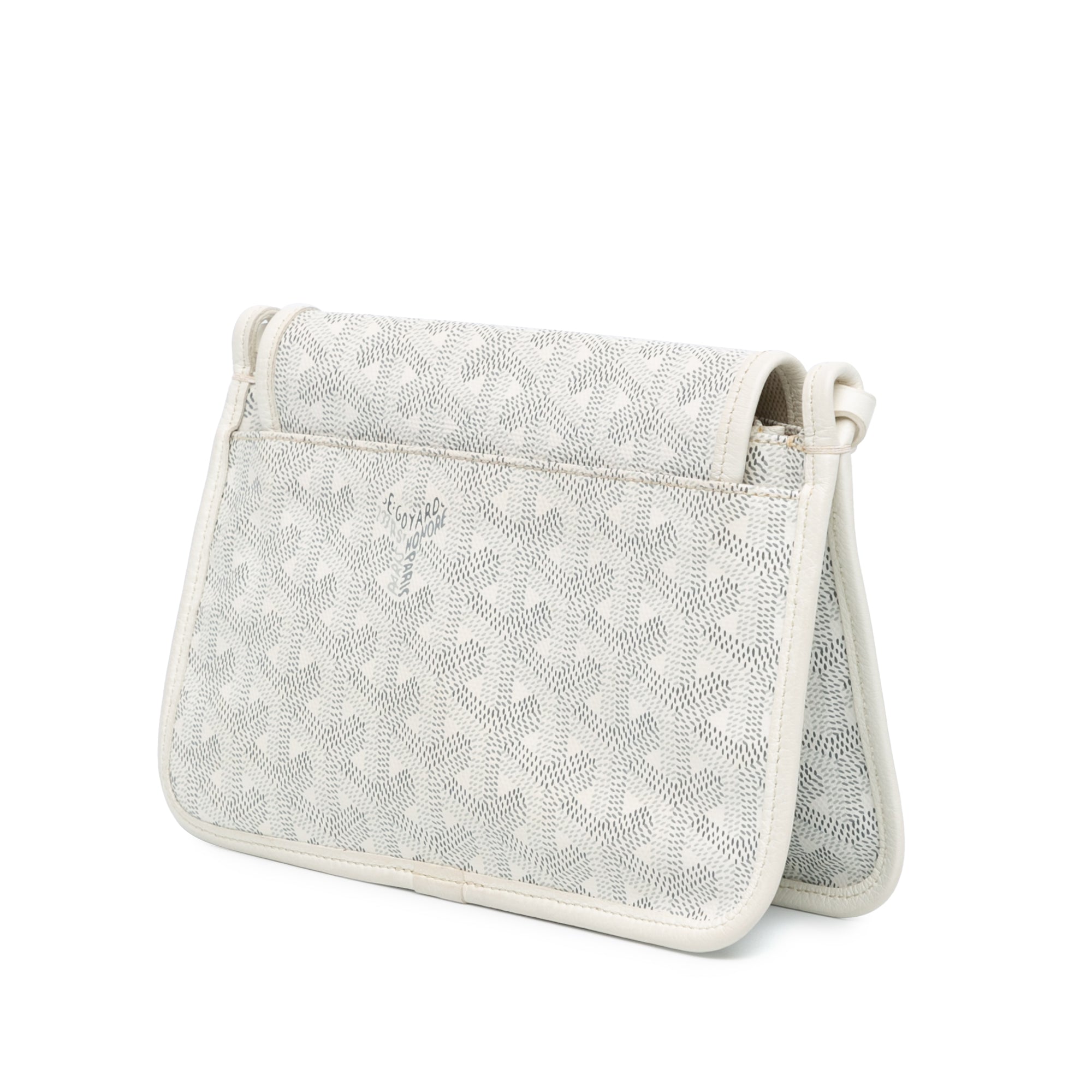 Goyard | Pre-Owned Goyardine Plumet Pocket Wallet | White