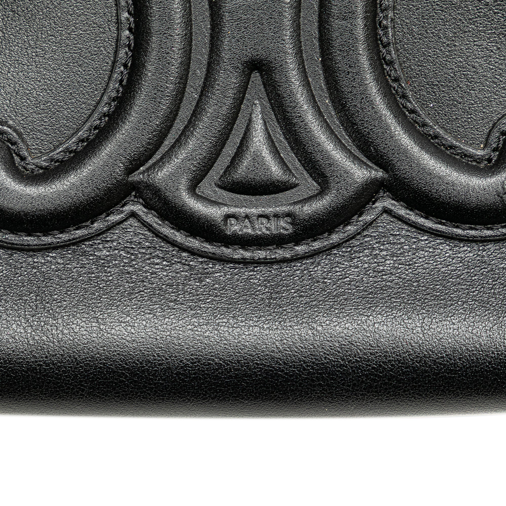 Celine | Pre-Owned Smooth Calfskin Cuir Triomphe Satchel | Black