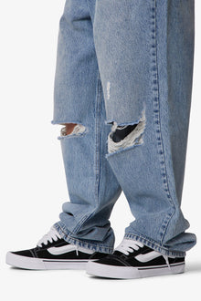 Ultra Baggy Blowout Denim | Washed Vintage Blue