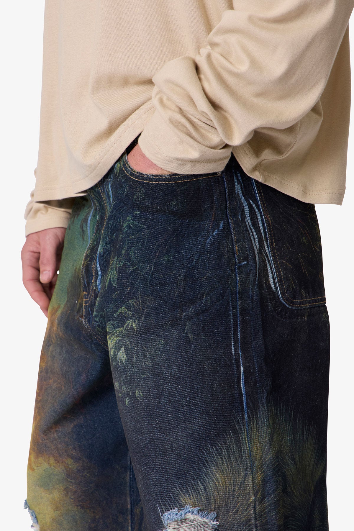 Ultra Baggy Wolf Denim | Multi