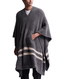 Unisex | Cozychic 3 In 1 Poncho | Graphite-Stone