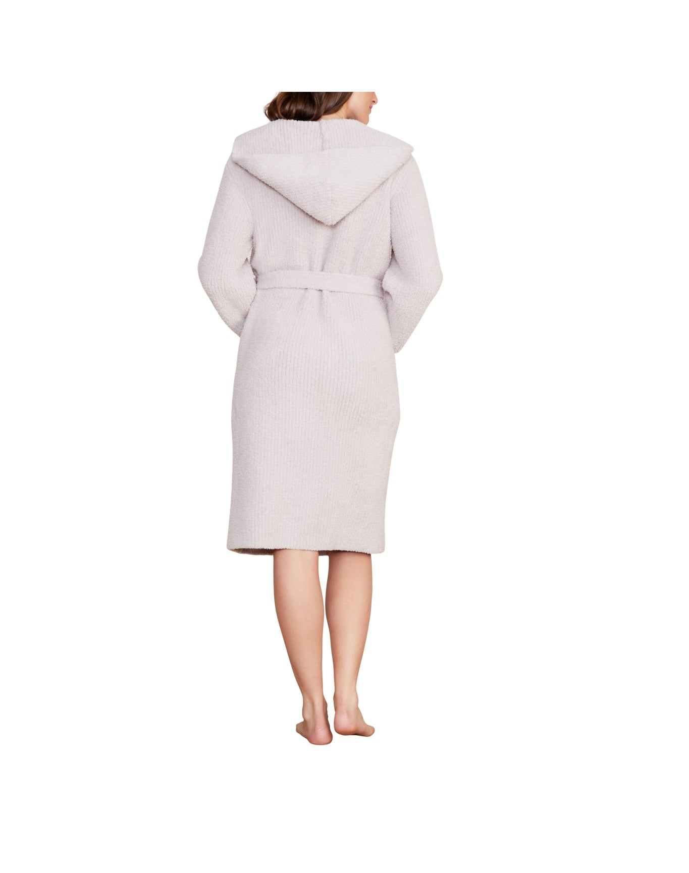 Unisex | Cozychic Ribbed Hooded Robe | Silver Ice