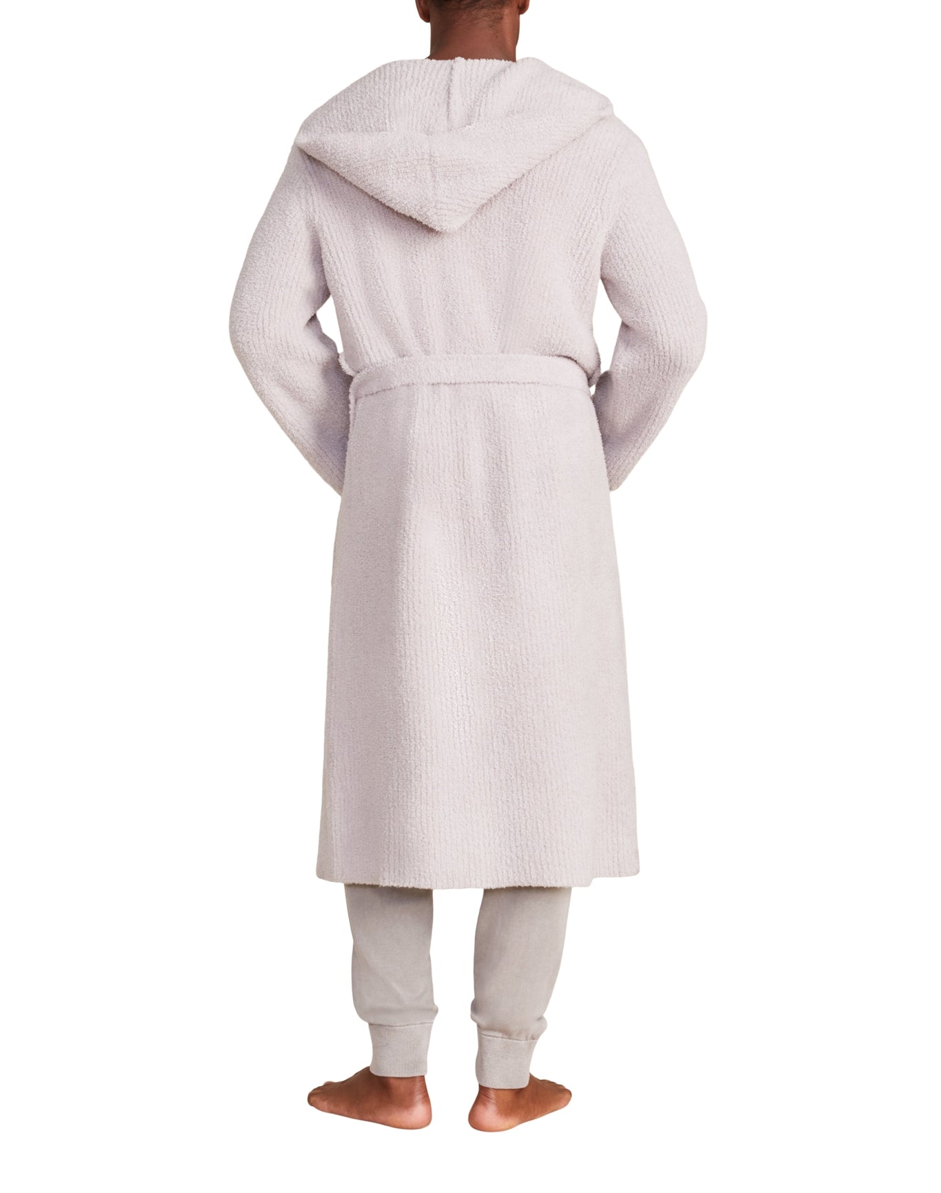 Unisex | Cozychic Ribbed Hooded Robe | Silver Ice