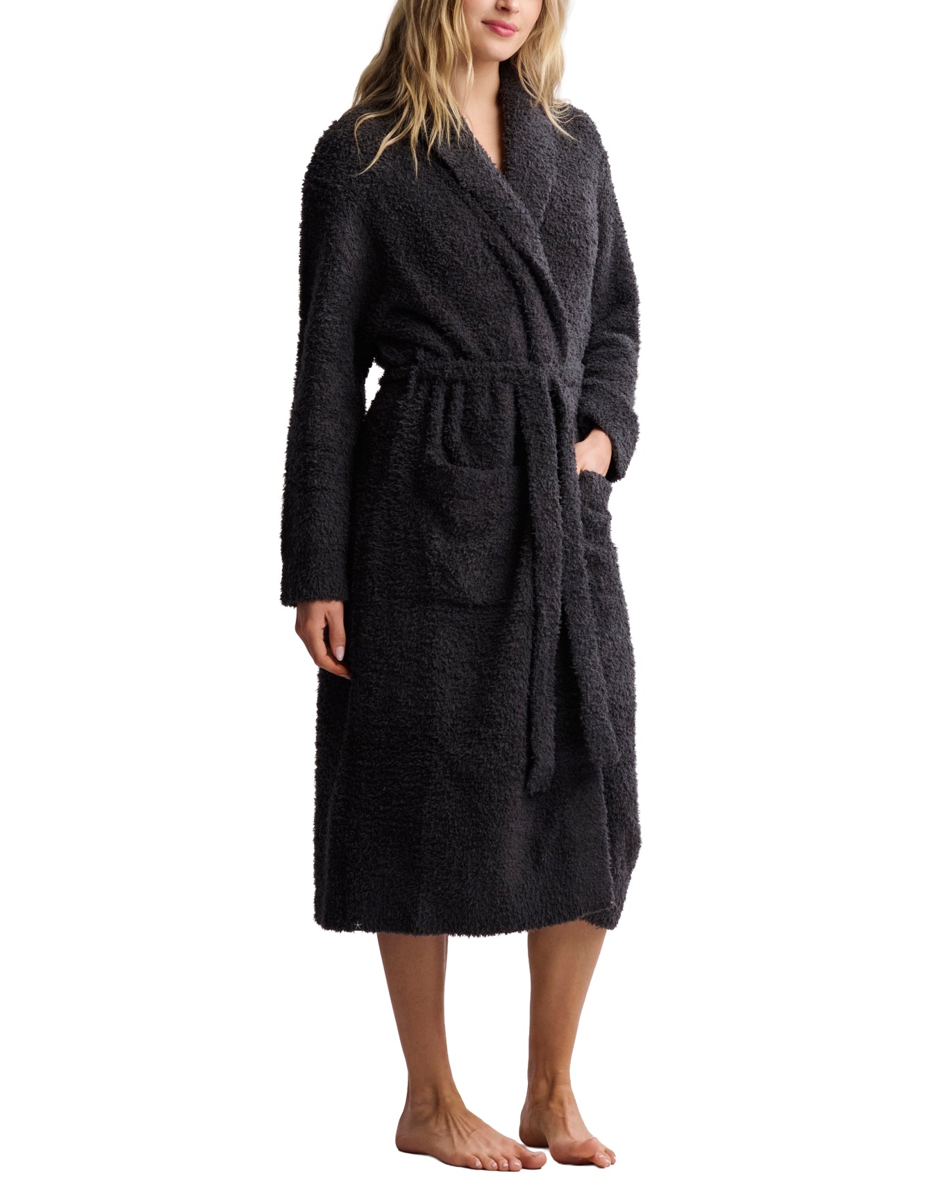 Unisex | Cozychic Solid Robe | Carbon