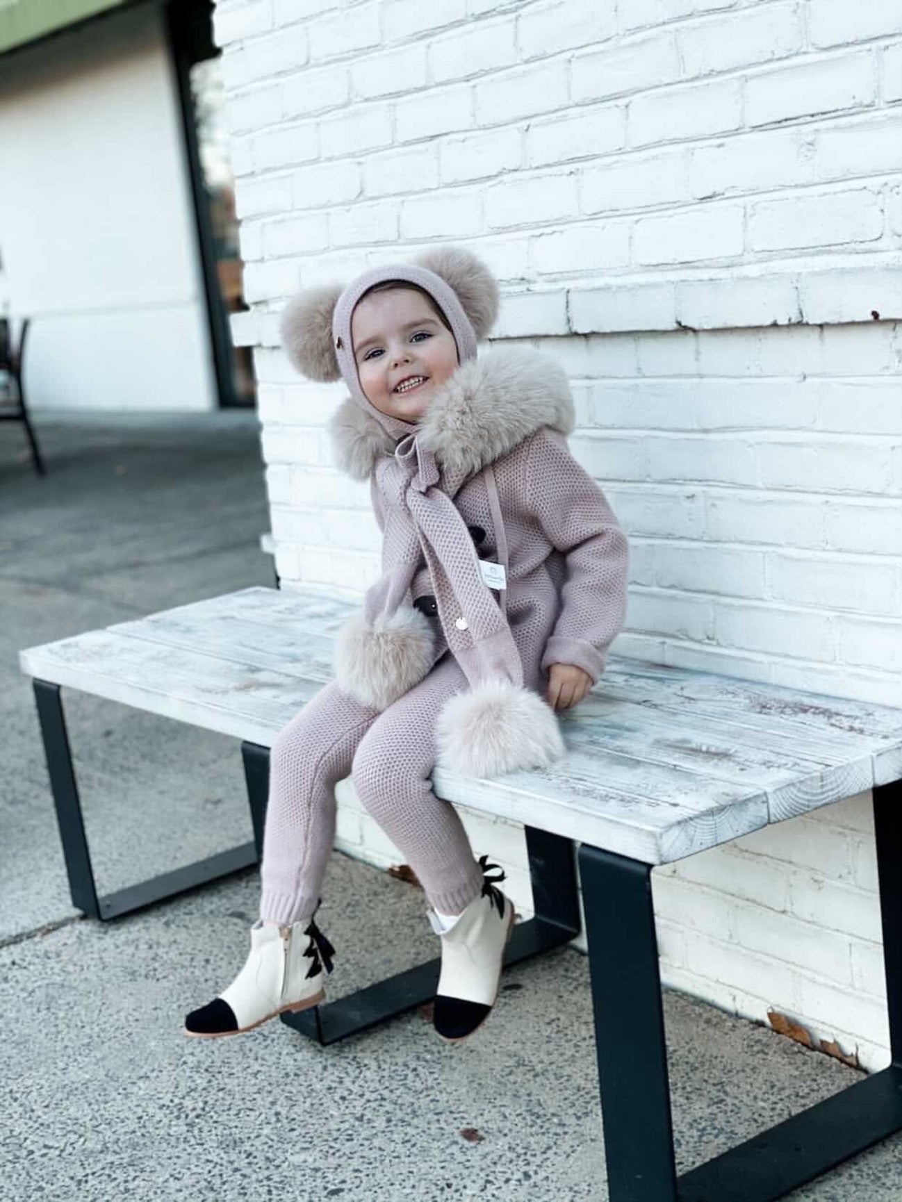 Unisex | Honeycomb Dusty Cashmere Pram Coat | Pink