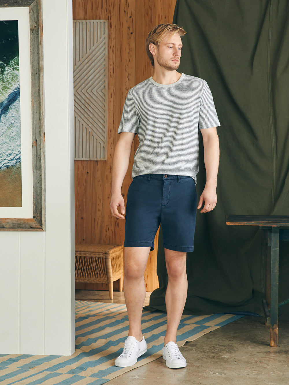 Mens - The Ultimate Chino Short (8") | Blue Nights