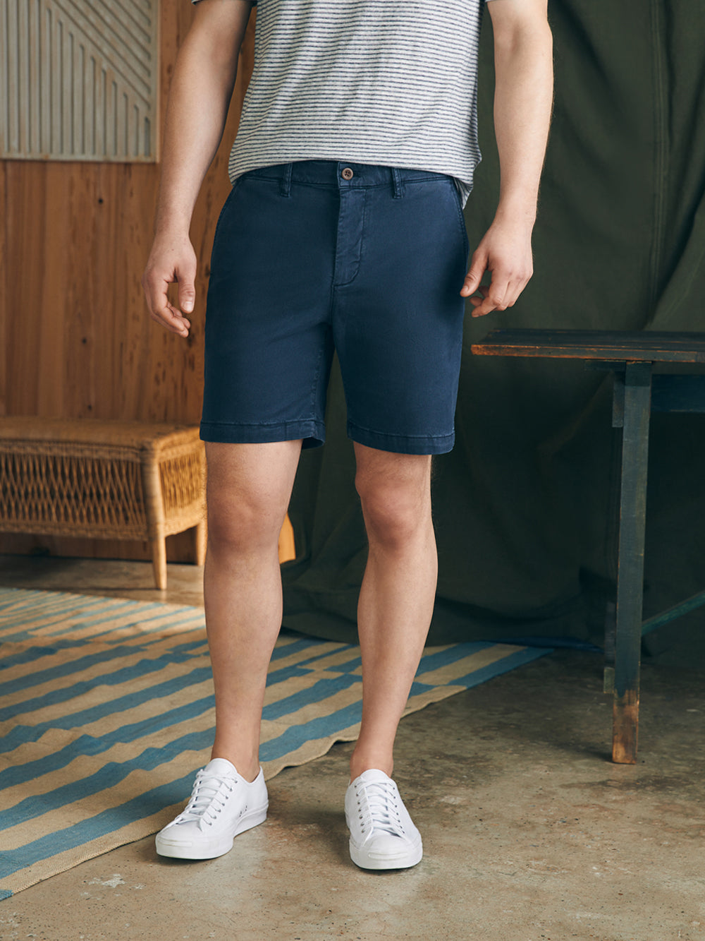 Mens - The Ultimate Chino Short (8") | Blue Nights