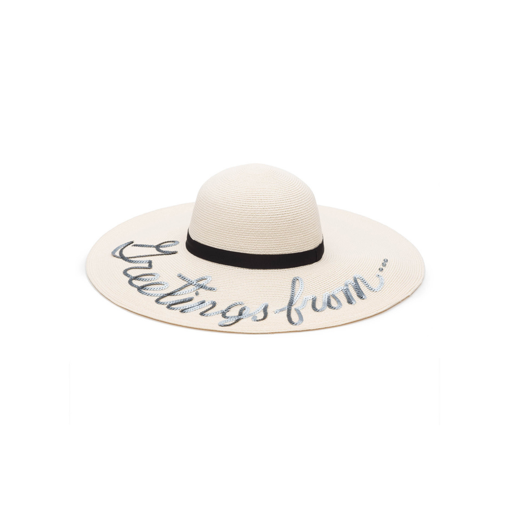 Bunny 'Greetings From' Toyo Sunhat | Ivory