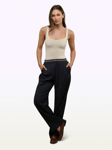Womens | Soho Relaxed-Fit Pull-On Trouser | Marine Navy