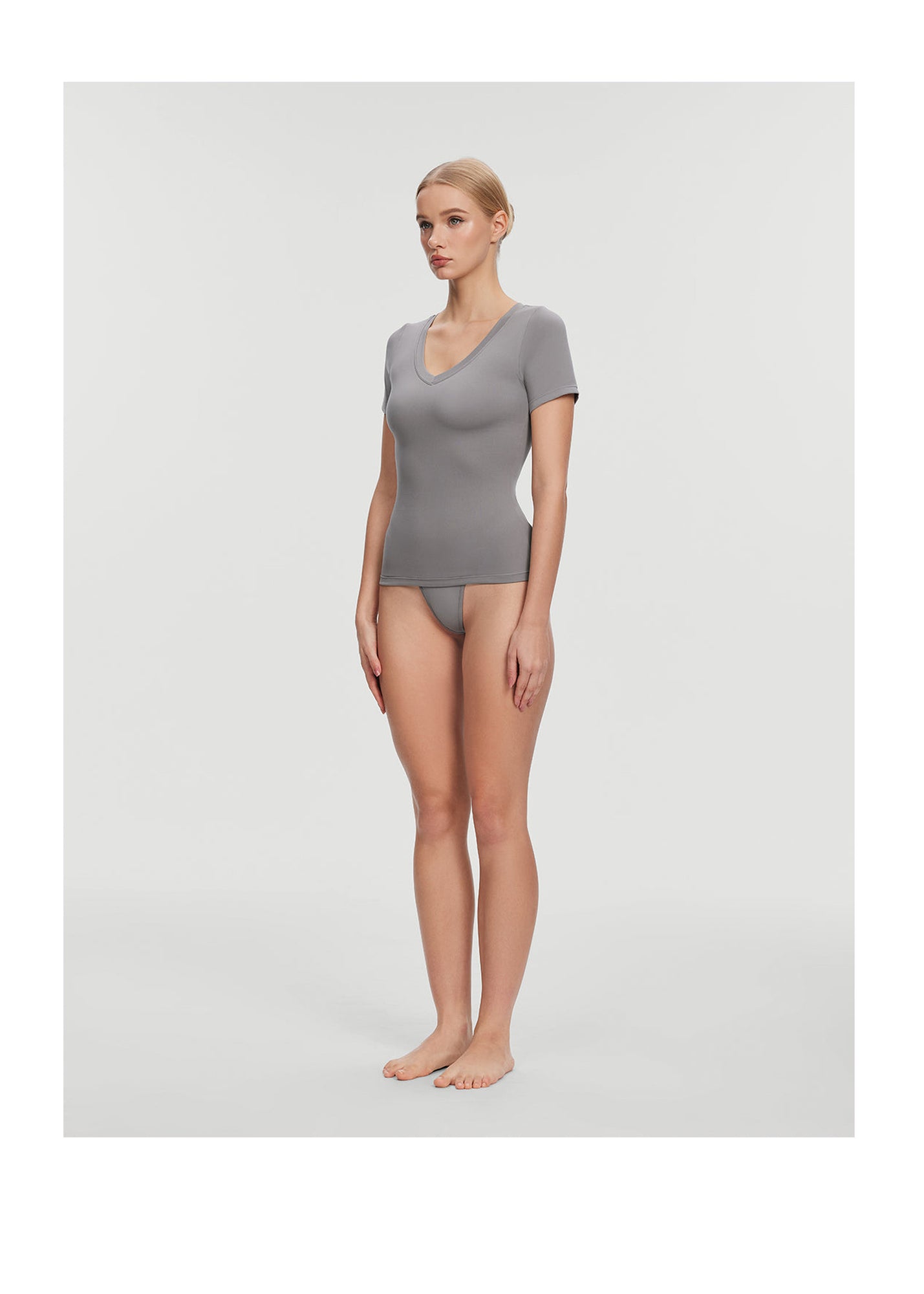 V-Neck T-shirt | Cool Gray