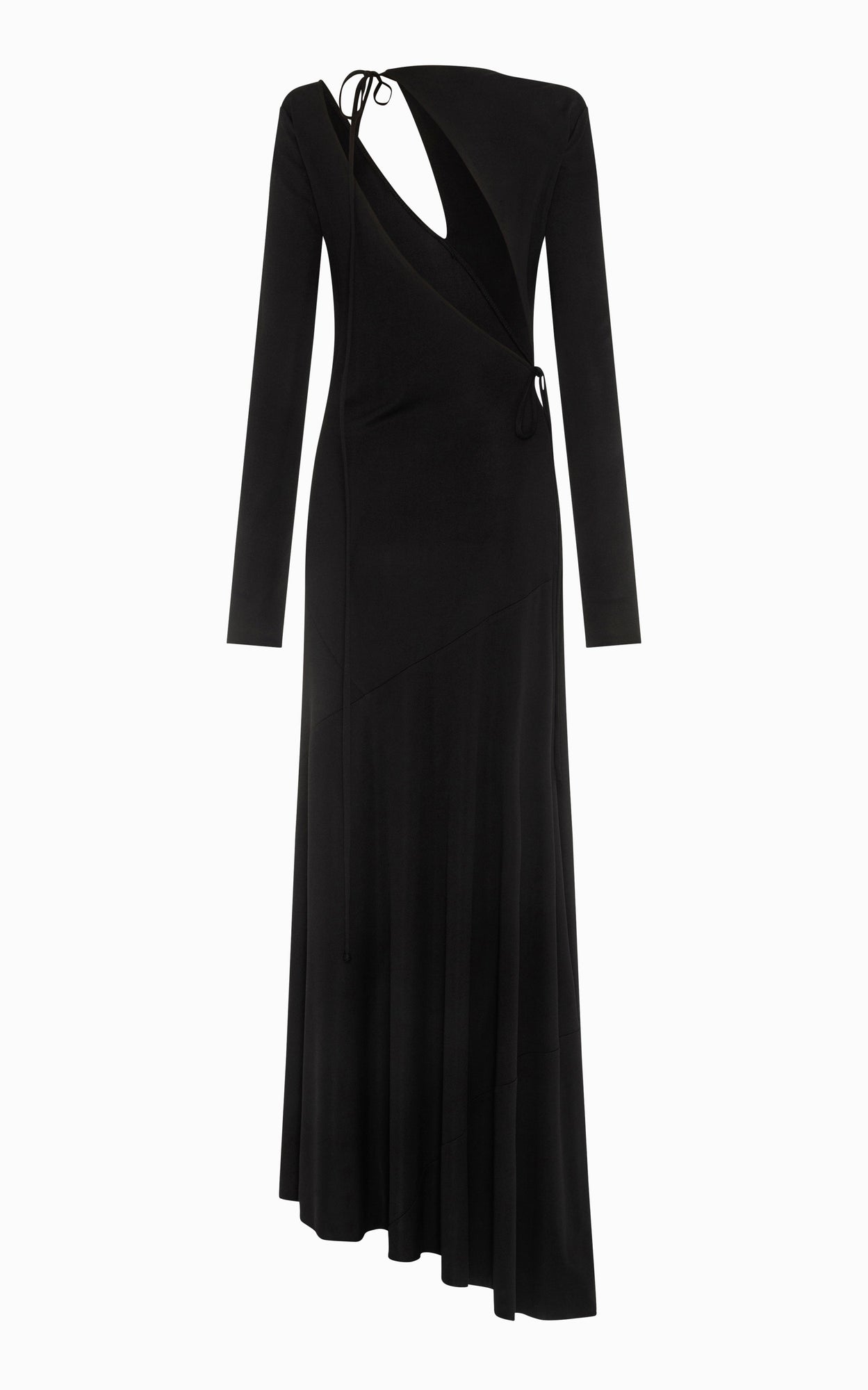 Vamp Slashed Midi Dress | Black