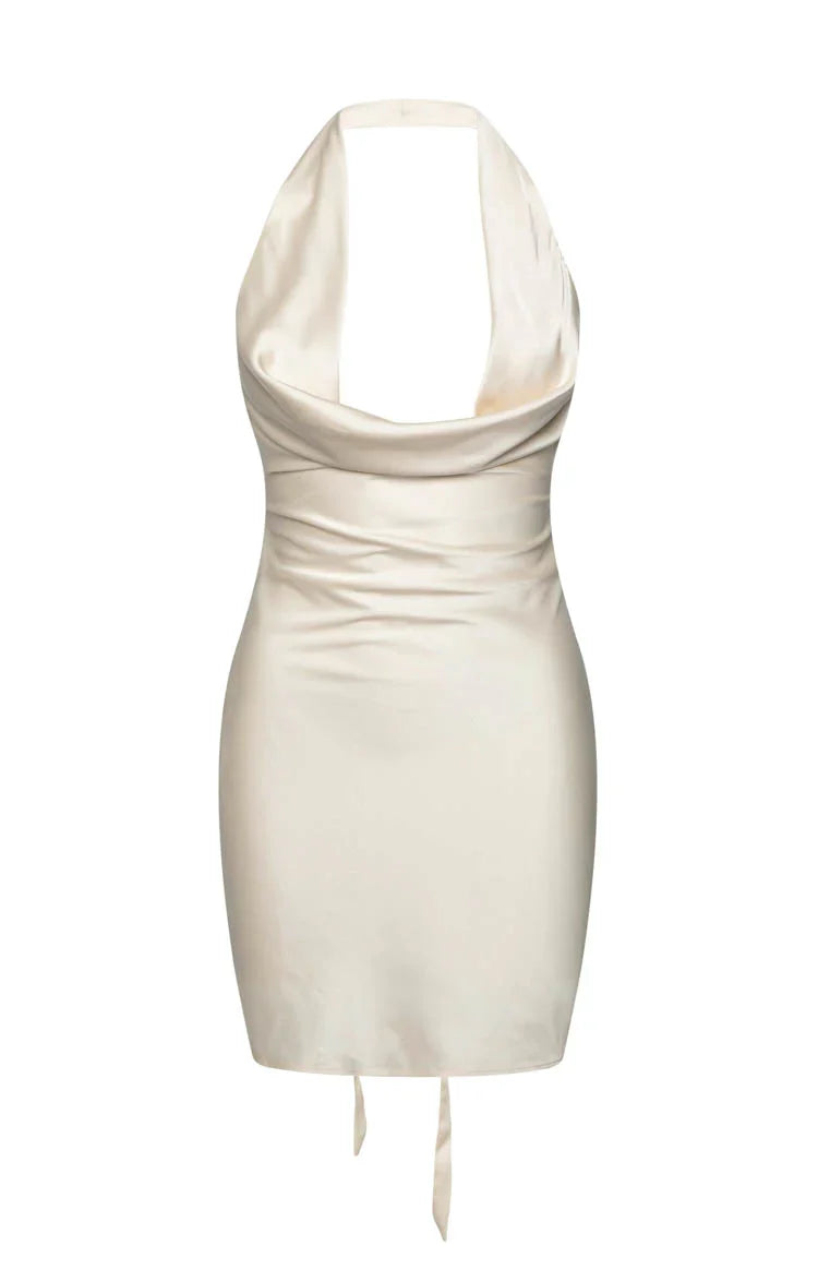 Valley Mini Party Dress | Champagne