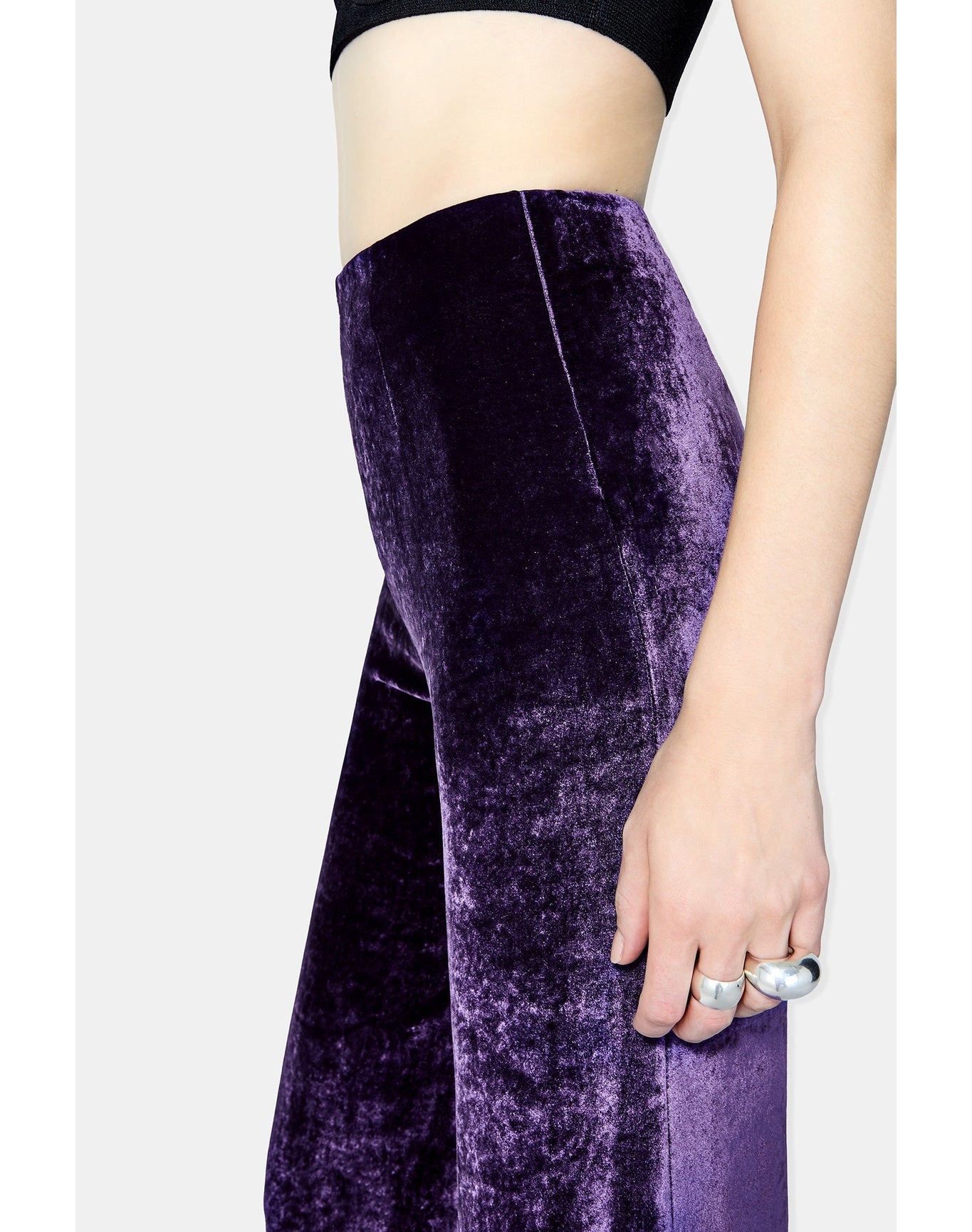 Velvet Trouser | Blackcurrant