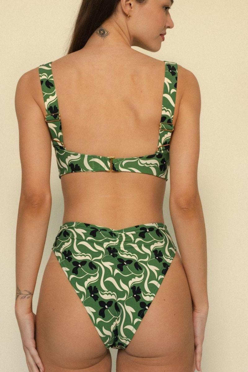 Paula Tie Up Bikini Bottom | Veronica Floral