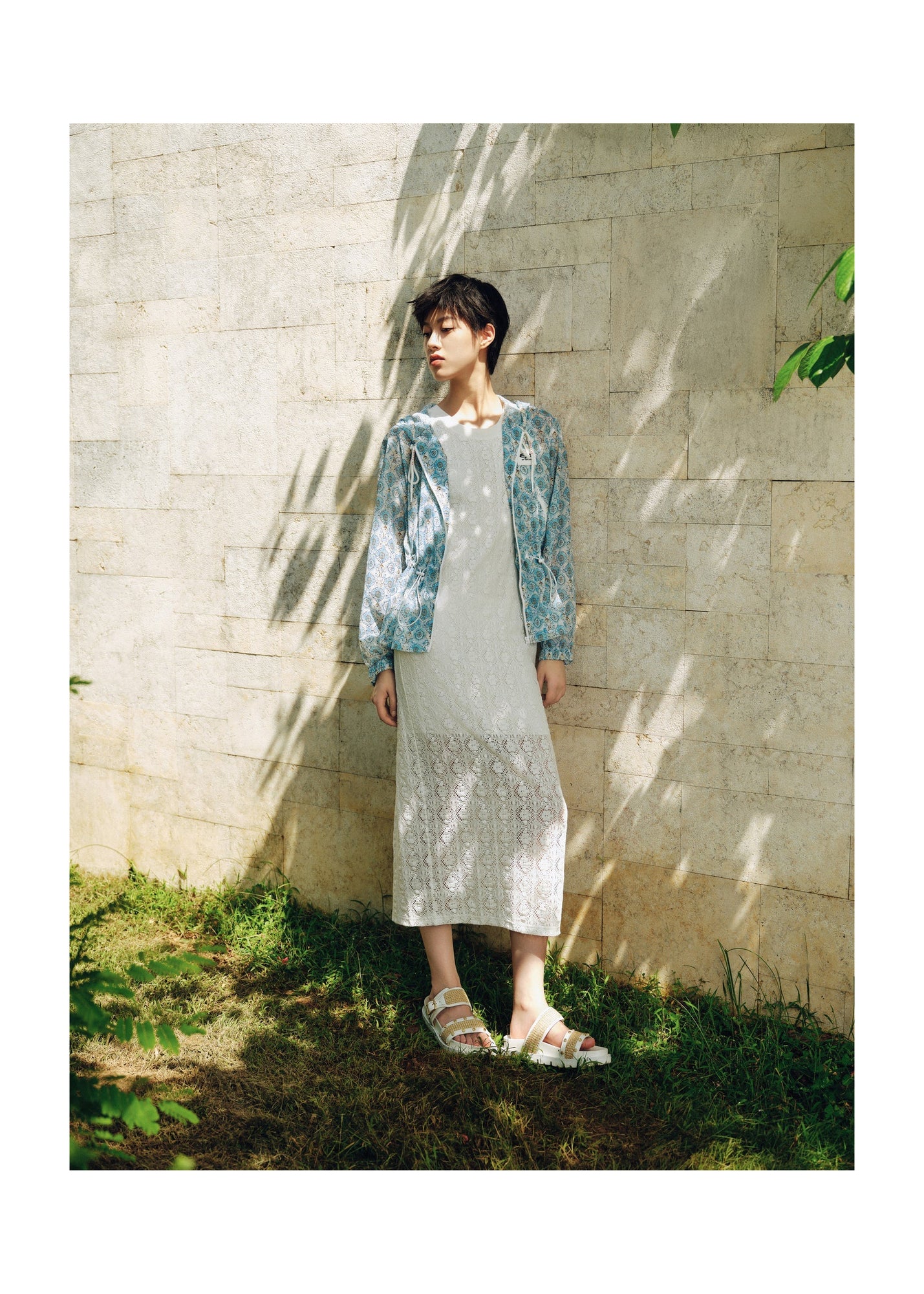 Vibrant Printed Jacket | Blue
