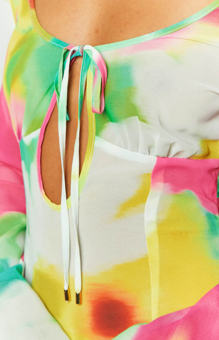 Vienna Long Sleeve Mini Dress | Floral Print