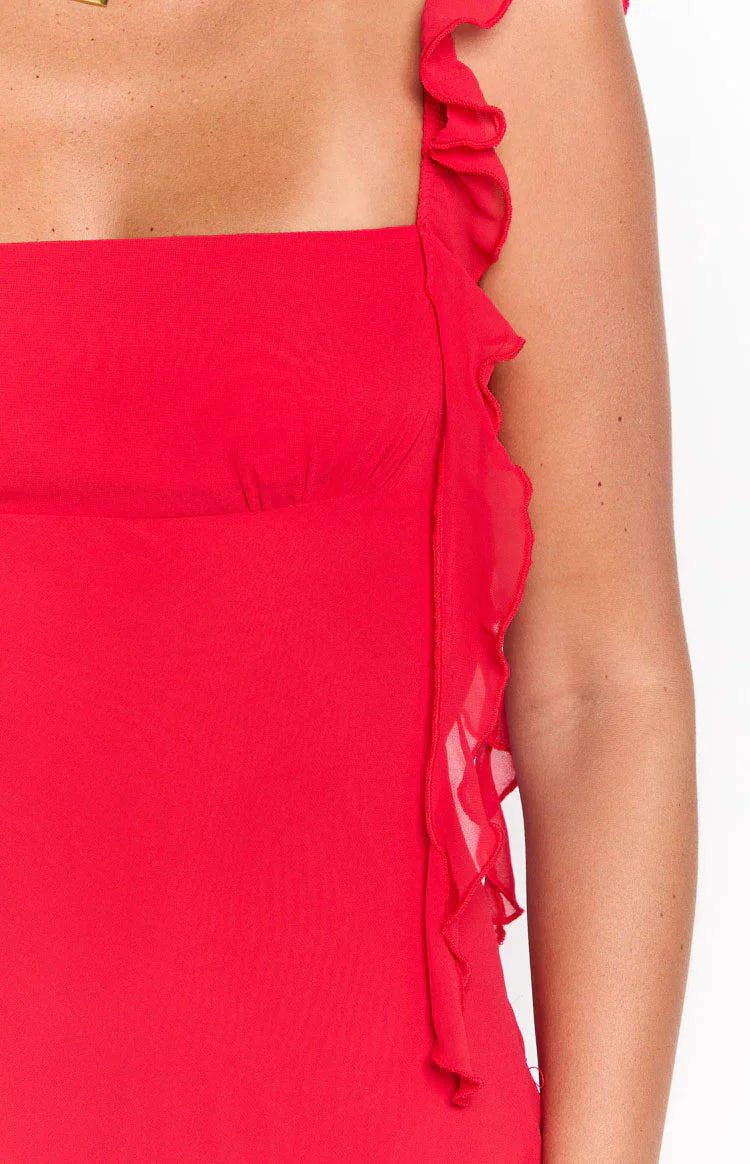 Viona Maxi Dress | Red