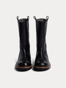 Girl | Gab High Top Leather Boots | Black