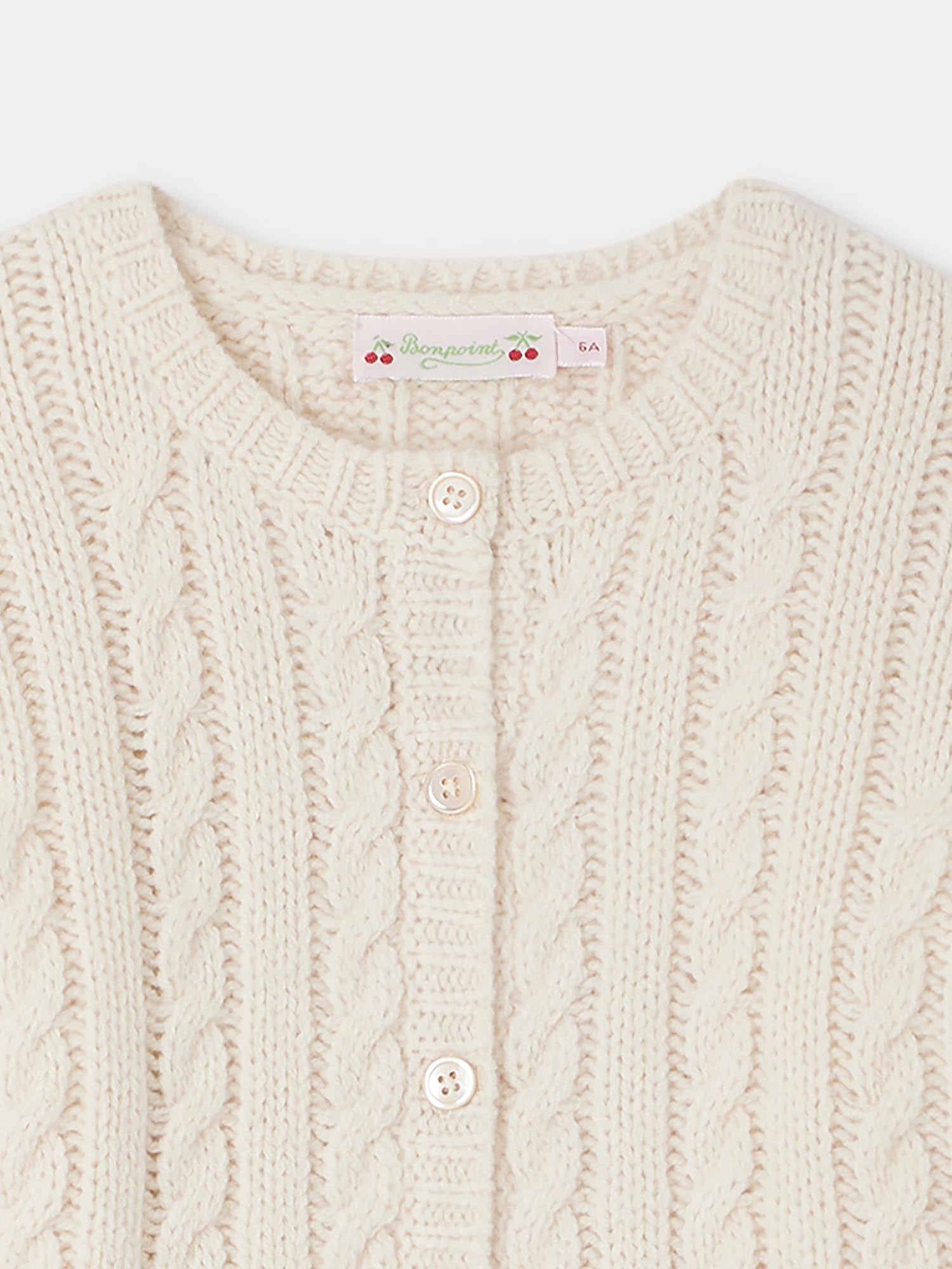 Girl | Dallulah Wool Cardigan | Milk White