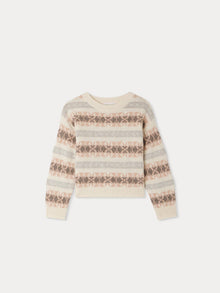 Girl | Greet Wool Sweater | Multicolor Pink Blush