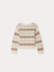 Girl | Greet Wool Sweater | Multicolor Pink Blush