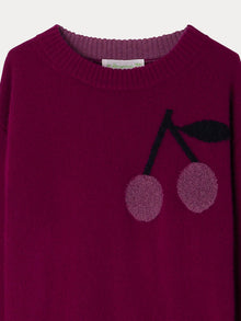 Girl | Anumati Purple Cashmere Sweater | Burgundy