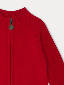 Boy | Thylio Red Wool Cardigan | Red