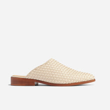Ama Woven Mule Woven Bone Women's Leather Slip On Nisolo