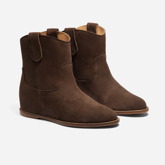 Womens | Amaya Bootie | Umber Brown Suede