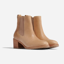 Womens | Ana Go-To Heeled Chelsea Boot | Almond