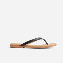 Isabel Go-To Flip Flop Black Women's Leather Flip Flop Nisolo