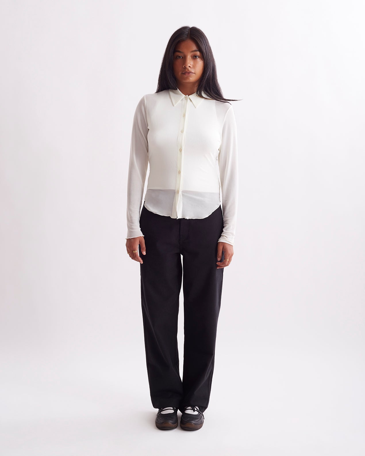 Ivory | Gabriella LS Shirt | Saturdays NYC