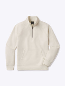 Mens | Uptown Pique Classic-Fit Q-Zip Pullover | Wheat