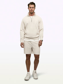 Mens | Uptown Pique Classic-Fit Pintuck Shorts | Wheat