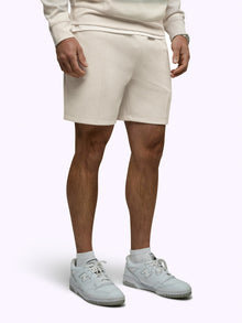 Mens | Uptown Pique Classic-Fit Pintuck Shorts | Wheat