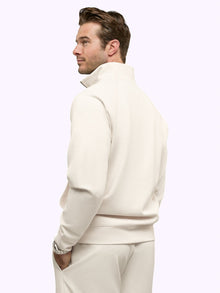 Mens | Uptown Pique Classic-Fit Q-Zip Pullover | Wheat