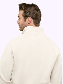 Mens | Uptown Pique Classic-Fit Q-Zip Pullover | Wheat