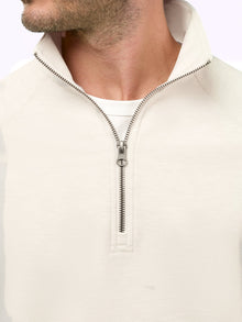 Mens | Uptown Pique Classic-Fit Q-Zip Pullover | Wheat
