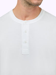Mens | SoHo Pima Classic-Fit Henley Tee | White